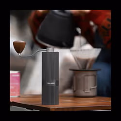 Manual Coffee Grinder with 24 Position Adjustable Espresso Machine Stainless Steel 420 Silver