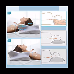 Orthopaedic Memory Foam Pillow Removable Ergonomic Neck Pillow Neck Support Pillow
