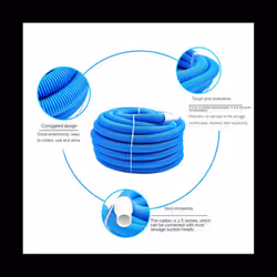 9m Swimming Pool Vacuum Hose with Swivel Cuff, 38mm Swimming Pool Layer Suction Pipe Cleaning Accessories