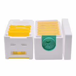 2X Honey Beehive Frame Beekeeping Box Bee King Pollination Box Bee Mating Copulation Box Beekeeping Equipment
