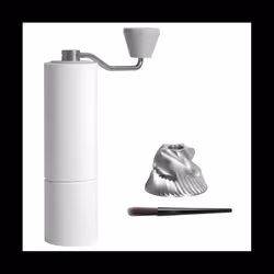 Manual coffee grinder with adjustable coarseness for pouring coffee as a hand grinder, gift for office, home,