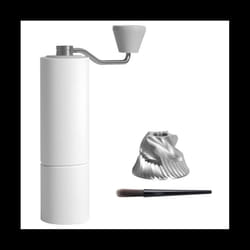 Manual coffee grinder with adjustable coarseness for pouring coffee as a hand grinder, gift for office, home,
