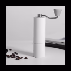 Manual coffee grinder with adjustable coarseness for pouring coffee as a hand grinder, gift for office, home,