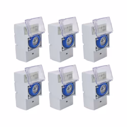 6X SUL181H Mechanical Timer 24 Hour Timer Relay Electric Programmable Timer 24 Hour DIN Rail Timer Switch