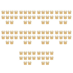 100pcs Gold Cake Topper Small Baby Cake Topper Small Rhinestone Crown for Floral Arrangement Shower Birthday Wedding