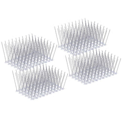 20pcs/box Bird Spikes Stainless Steel Bird Deterrent Spikes Cover for Fence Railing Walls Roof Yard