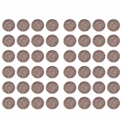 Round Woven Paper Fiber Placemats Decor 15" Set of 12