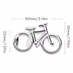 20Pcs/Lot Metal Beer Bottle Opener Cute Bicycle Keychain