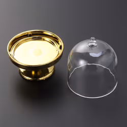 Gold Mini Cake Stand - Mini Cake Pan with Stand and Dome Cover, 96 Single Cup Cake Stand, Mini Dessert Pan