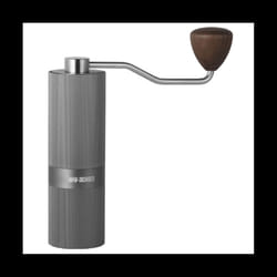 Manual Coffee Grinder with 24 Position Adjustable Espresso Machine Stainless Steel 420 Grey
