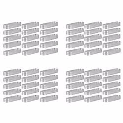 60Pcs Oval Tartlet Molds Perforated Tart Molds for Baking Stainless Steel Round Form Ring for Tart Mousse Pies Quiche