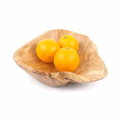 5X Wooden Fruit Salad Serving Bowl Hand-Carved Root Bowls Living Room Real Wood Candy Bowl 15-19cm