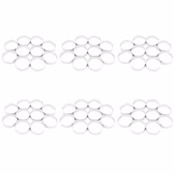 60 Pcs Circular Stainless Steel Tart Ring Tower Pie Cake Mould Perforated Cake Mousse Ring,8cm