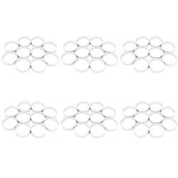 60 Pcs Circular Stainless Steel Tart Ring Tower Pie Cake Mould Perforated Cake Mousse Ring,8cm