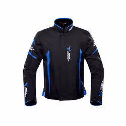 Waterproof Motorcycle Jacket Moto Jacket +Pants Riding Racing Motorbike Clothing Moto Suit for 4 Season - 1702-Blue Jacket, M