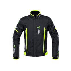Waterproof Motorcycle Jacket Moto Jacket +Pants Riding Racing Motorbike Clothing Moto Suit for 4 Season - 1702-Green Jacket, M