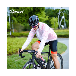 Waterproof Cycling Jacket UPF30+ MTB Bicycle Bike Rain Jacket chubasquero impermeab Outdoor Sport Windproof Cycle Clothing - White, S
