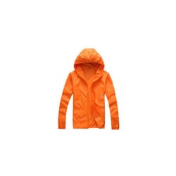 Quick Dry Skin Coat Sunscreen Waterproof UV Women thin Army Outwear Ultra-Light Windbreake Jacket Women Men Windproof Coat Jacke - A5  Orange, L