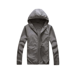 Quick Dry Skin Coat Sunscreen Waterproof UV Women thin Army Outwear Ultra-Light Windbreake Jacket Women Men Windproof Coat Jacke - B1  Grey, XXL