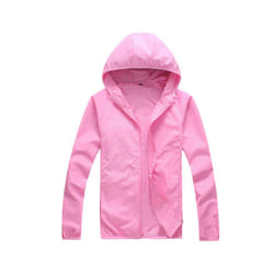 Quick Dry Skin Coat Sunscreen Waterproof UV Women thin Army Outwear Ultra-Light Windbreake Jacket Women Men Windproof Coat Jacke - B2  Pink, L