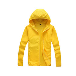 Quick Dry Skin Coat Sunscreen Waterproof UV Women thin Army Outwear Ultra-Light Windbreake Jacket Women Men Windproof Coat Jacke - B5  Yellow, XL