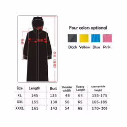 Hooded Rain Poncho Waterproof Windbreaker Women Raincoat Men Black Rain Clothes Covers EVA Rain Jacket Coats Motorcycle Rainwear - Yellow, XXL