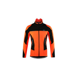 Men Fleece Thermal  Winter Cycling Jacket Windproof Waterproof MTB Coat Bike Jerseys Bicycle Clothing Warm Up Reflective - 15F orange, M