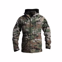 M65 Tactical Waterproof Windbreaker Hiking Camping Jackets Outdoor Hoodie Sports Coat Men High Quality Multi-pocket Jackets - ...