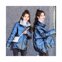 2022 New Winter Jacket Women Parkas Glossy Warm Thicken Coat Female Cotton Padded Parka Waterproof Outwear Loose Snow Jacket  ...