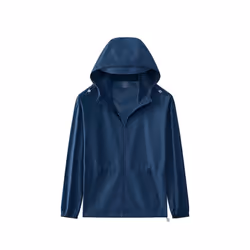 Summer Men Skin Coats Ultr-Light Outdoor Sun Protection UPF40+ UV Proof Casual Thin Jacket Hooded Sunbreaker Solid Clothing - ...