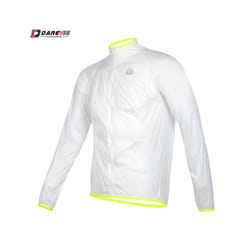 Man Cycling Jacket  Soft New Waterproof Windproof Woemn Cycling Long Sleeve Jacket Water Resistance Cycling Jacket - White, Asian-S