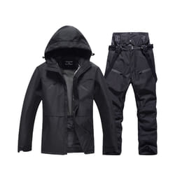 Waterproof Snow Suit for Men and Women, Windproof Costumes, Snowboarding Clothing, Ski Sets, Winter Jackets and Pants, -30 Wa - Picture Jacket Pant, L
