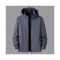 ) New Hiking Jackets Mens Waterproof Clothes Reflective Windbreaker Hunting Camping Trekking Jackets Outdoor Windproof Coats Ma - GRAY, XXXL (76kg-84kg
