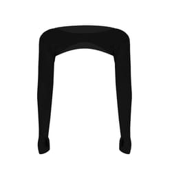 One Piece Long Sleeved Ladies Top Cropped Cape Arm Cover Sunscreen Long Sleeve Cardigan Women Plain Shrug Sport Arm Sleeve - black