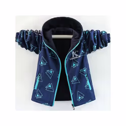 Autumn Children's Clothes Double-sided Wear Jacket Fleece Coat Boy Waterproof Windproof Children Outerwear Sport Jacket For B ...