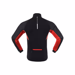 Winter Cycling Jacket Men Thermal Fleece Cycling Jacket Windproof Waterproof Warm Bicycle MTB Mountain Bike Clothing - Red, M
