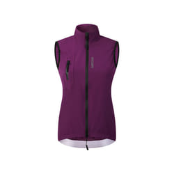 ) Ultra-Light Rainproof Windbreaker Breathable Waterproof Windproof Protective Coat For Outdoor Cycling Jackets Women Vest - Purple vest, EU M (ASIA L