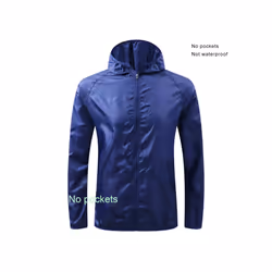 Outdoor Running Camping Hiking Bike Sport Jacket Sun-Protect Ultralight Waterproof Dark Stria Rain Women Men Coat - navy, Asi ...