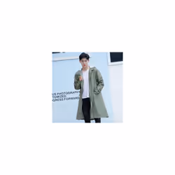 Hood Long Raincoat Women Men Waterproof Stylish Rain Coat Jacket Luxury Elegant Plus Sizes - army green, XL
