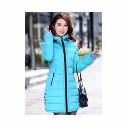 Autumn Winter Clothes Women Down Cotton Fashion Ladies Hooded Coat Female Mediulong Thickening Waterproof Slim Casual Jacket ...