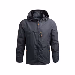 Men Windbreaker Winter Waterproof Camping Jacket Hooded Zip-Up Military Jackets Coat Man Softshell Field Jacket Work Outwear  ...