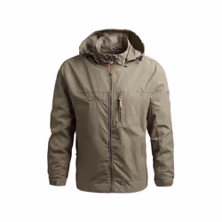 Men Windbreaker Winter Waterproof Camping Jacket Hooded Zip-Up Military Jackets Coat Man Softshell Field Jacket Work Outwear ...
