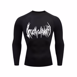 Fitness Men's Compression Long Sleeve Shirt Quick Drying Sun Protection Second Layer Skin Sports Base Layer Bodybuilding T-Sh ...