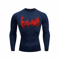 Fitness Men's Compression Long Sleeve Shirt Quick Drying Sun Protection Second Layer Skin Sports Base Layer Bodybuilding T-Sh ...