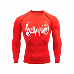 Fitness Men's Compression Long Sleeve Shirt Quick Drying Sun Protection Second Layer Skin Sports Base Layer Bodybuilding T-Sh ...