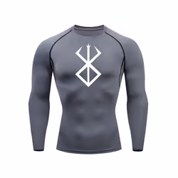 Compression Long Sleeve Shirt Men's Running T-Shirt Sun Protection Second Skin Gym Sweat Sports Top Black Workout Sportswear  ...