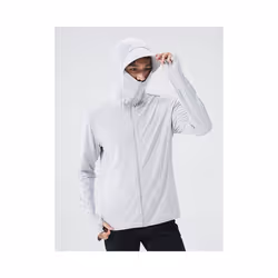 Summer UPF 50+ UV Sun Protection Skin Coats Men Ultra-Light Sportswear Hooded Outwear Men Windbreaker Casual Jackets - GRAY,  ...