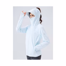 Summer UPF 50+ UV Sun Protection Skin Coats Men Ultra-Light Sportswear Hooded Outwear Men Windbreaker Casual Jackets - Sky bl ...