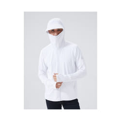 Summer UPF 50+ UV Sun Protection Skin Coats Men Ultra-Light Sportswear Hooded Outwear Men Windbreaker Casual Jackets - WHITE, XL