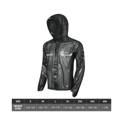 Cycling Raincoat Waterproof Breathable Cycling Jacket Reflective Clothing Men Sports MTB Bike Raincoat Ciclismo - Black coat, XXXL